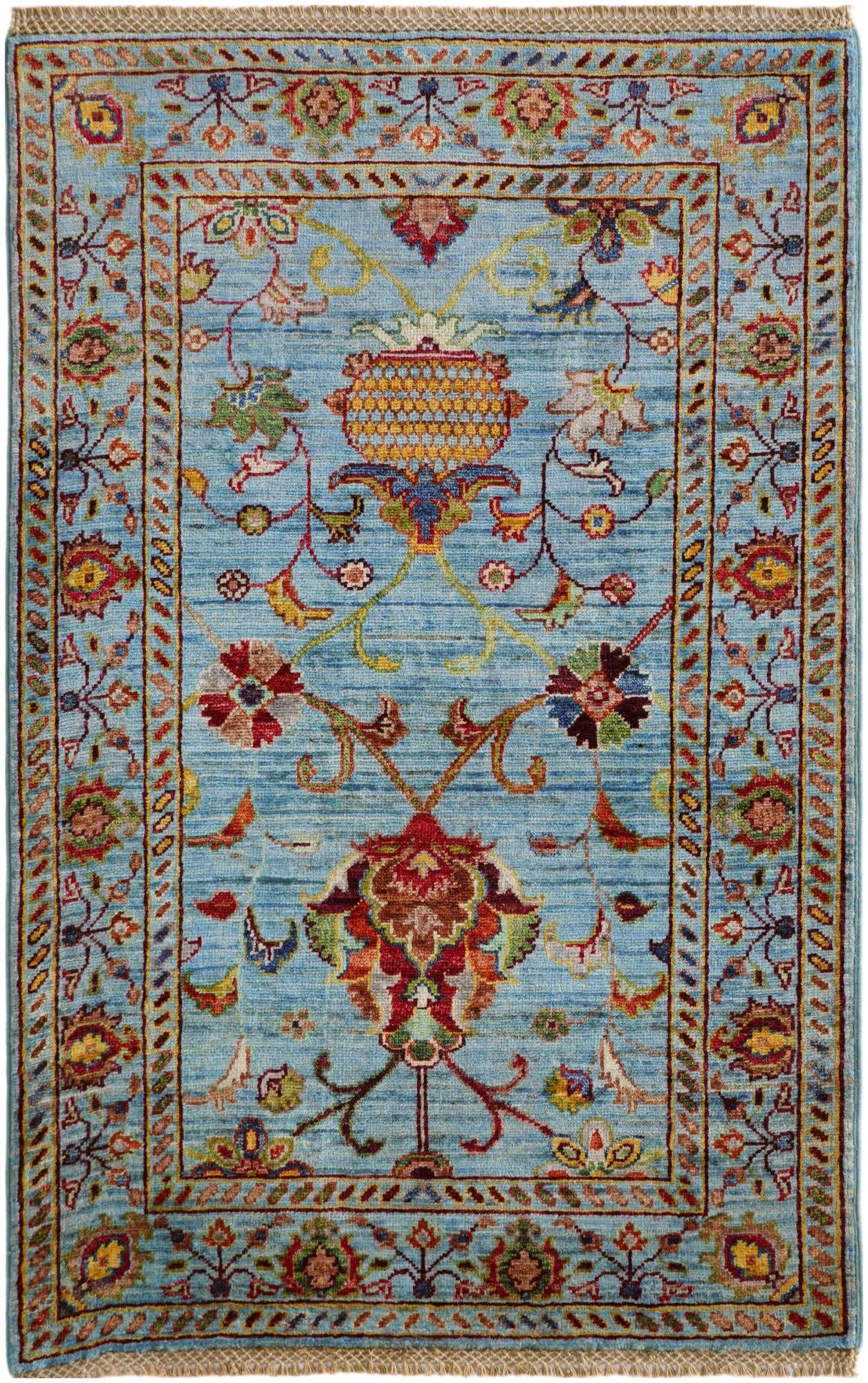 2' 7 x 4' Hand Knotted Ariana Ziegler Rug