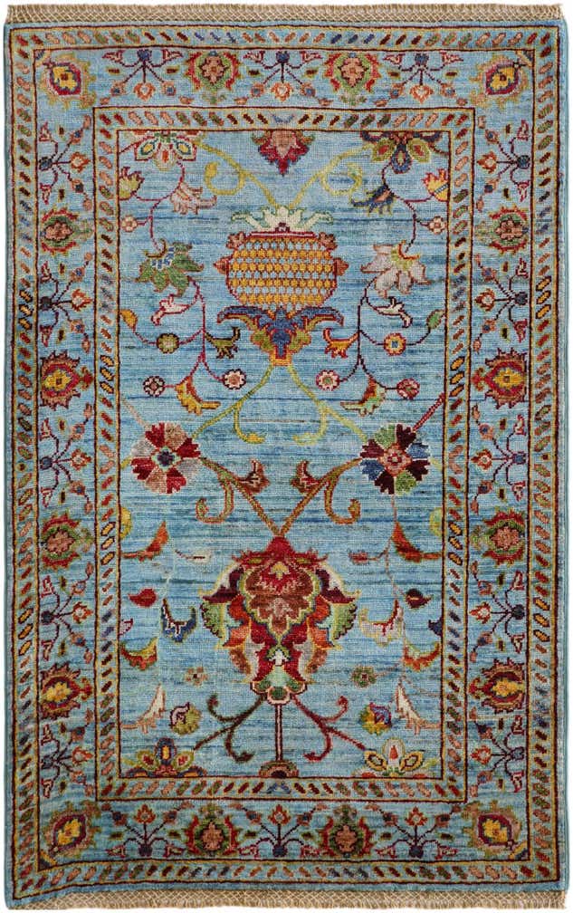 2' 7 x 4' Hand Knotted Ariana Ziegler Rug