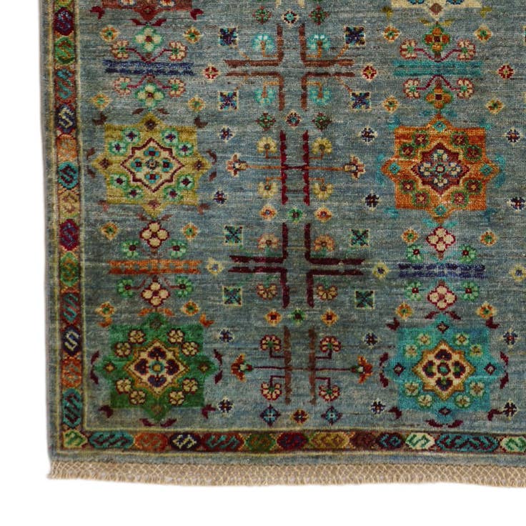 Detail image of 4' x 5' 11 Hand Knotted Ariana Ziegler Rug
