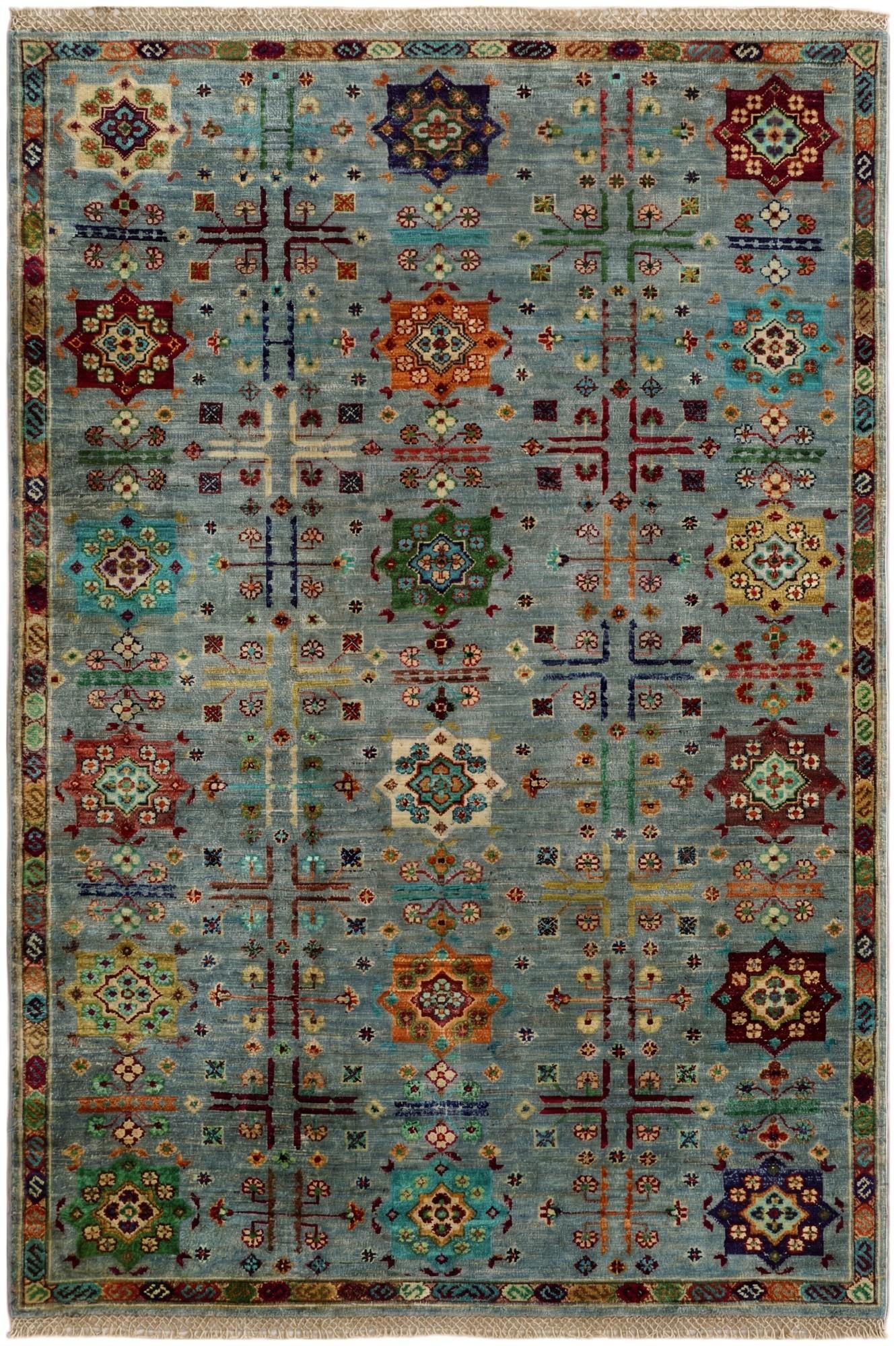 4' x 5' 11 Hand Knotted Ariana Ziegler Rug