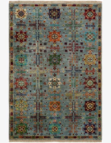 4' x 5' 11 Hand Knotted Ariana Ziegler Rug