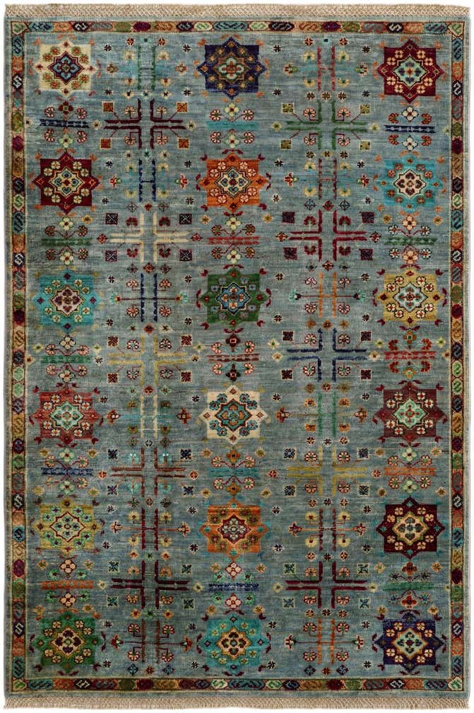 4' x 5' 11 Hand Knotted Ariana Ziegler Rug