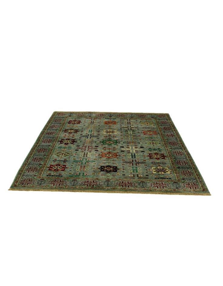 Detail image of 5' 1 x 6' 7 Hand Knotted Ariana Ziegler Rug