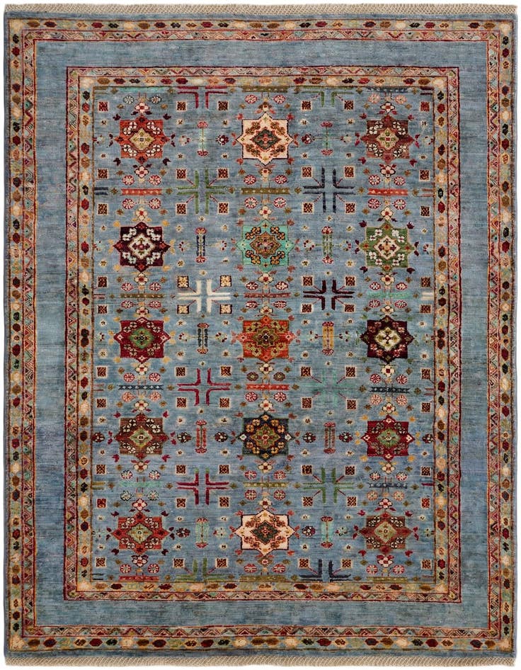 Detail image of 5' 1 x 6' 9 Hand Knotted Ariana Ziegler Rug