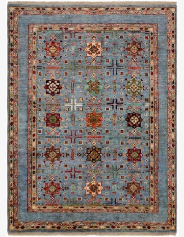 5' 1 x 6' 9 Hand Knotted Ariana Ziegler Rug