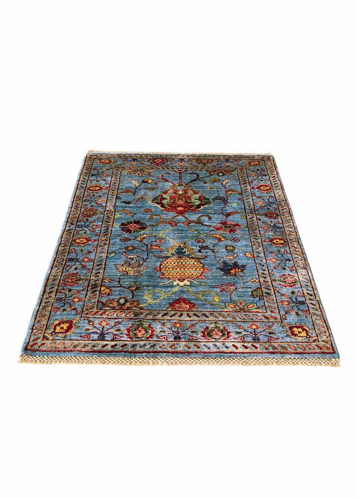2' 8 x 4' Hand Knotted Ariana Ziegler Rug