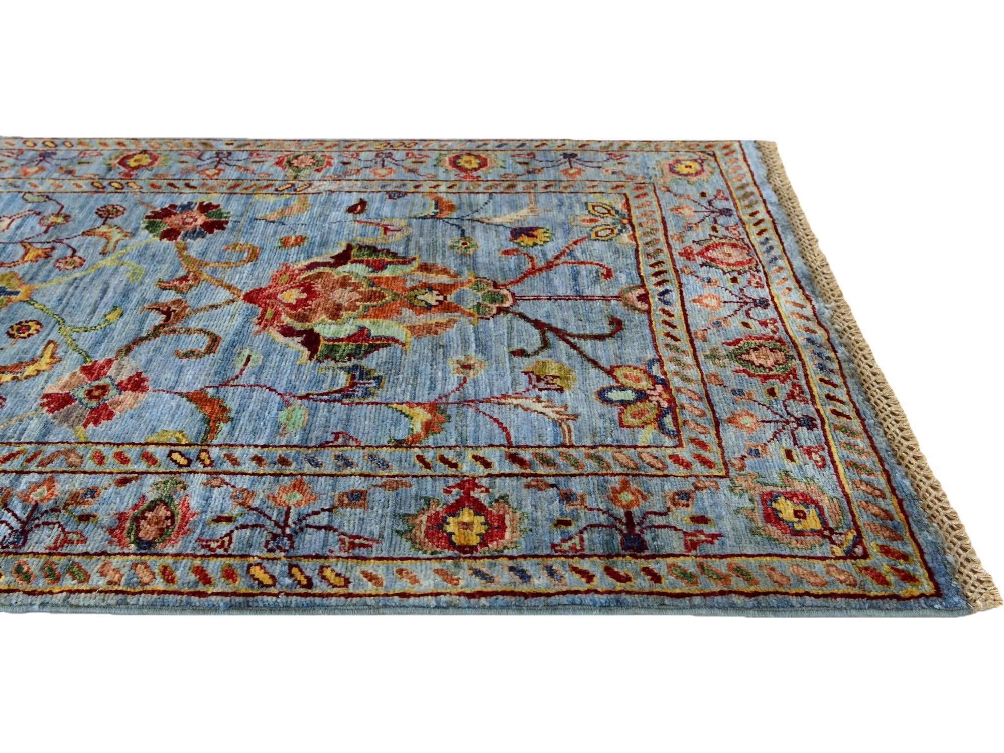 2' 8 x 4' Hand Knotted Ariana Ziegler Rug
