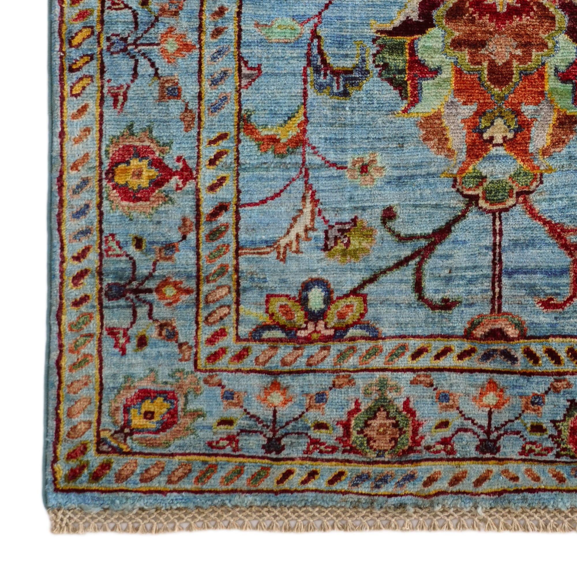 2' 8 x 4' Hand Knotted Ariana Ziegler Rug