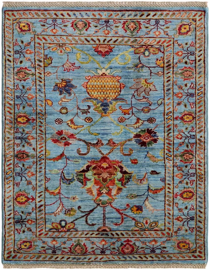 Detail image of 2' 8 x 4' Hand Knotted Ariana Ziegler Rug
