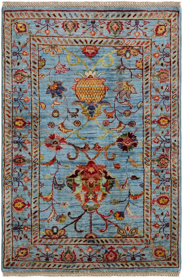 Detail image of 2' 8 x 4' Hand Knotted Ariana Ziegler Rug