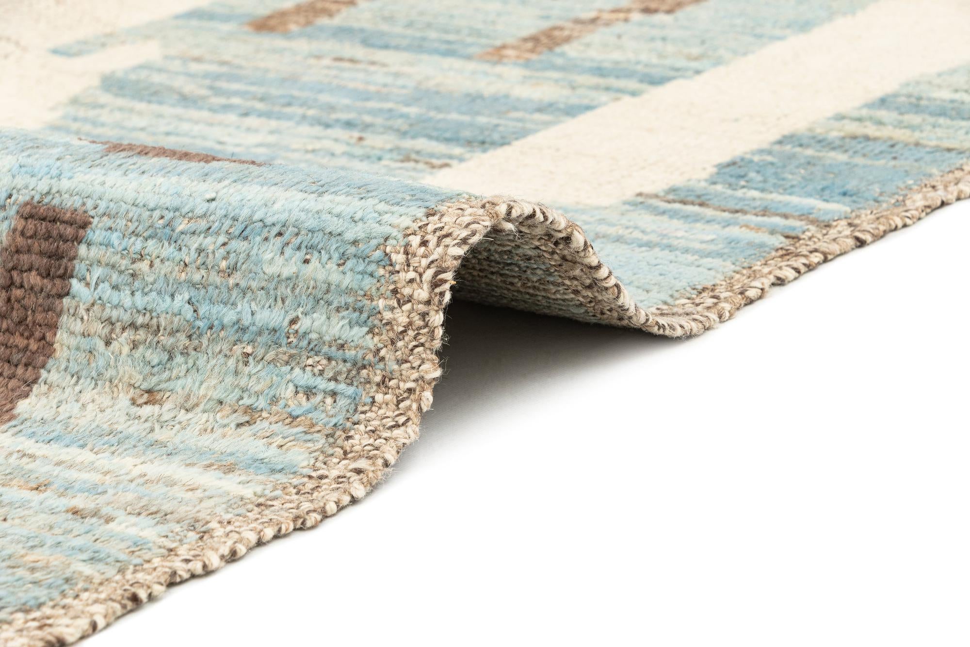 9' 6 x 11' 9 Hand Knotted Beni Marok Rug