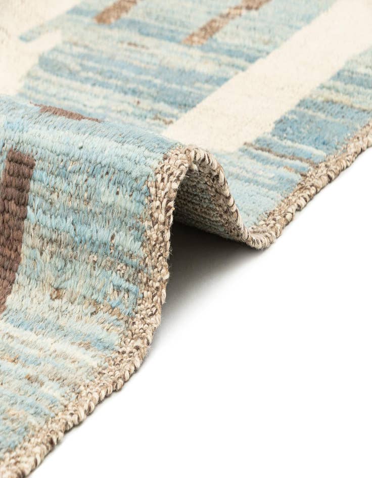 Detail image of 9' 6 x 11' 9  Hand Knotted Beni Marok Rug