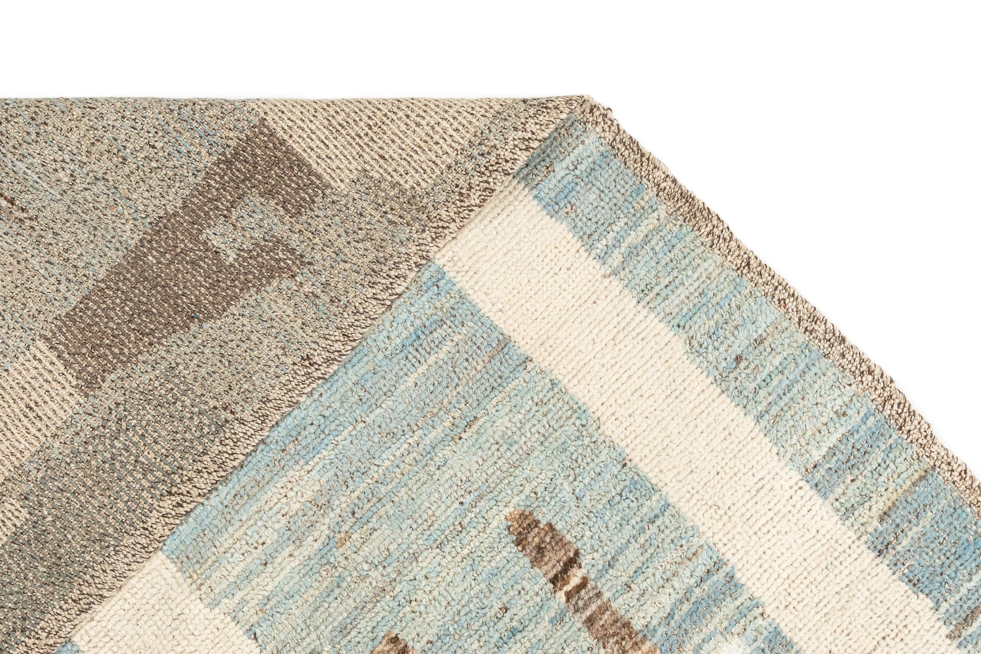 9' 6 x 11' 9 Hand Knotted Beni Marok Rug