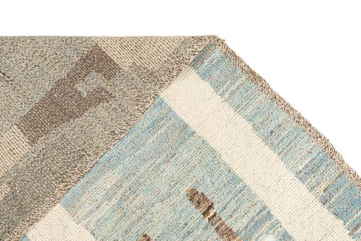 Detail image of 9' 6 x 11' 9 Hand Knotted Beni Marok Rug