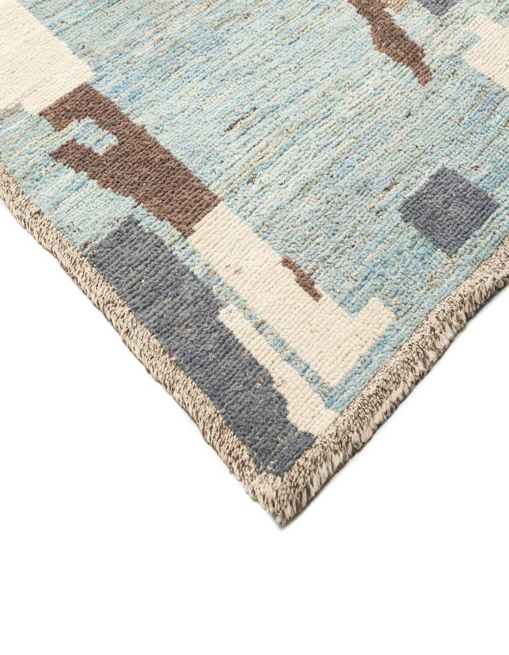 Detail image of 9' 6 x 11' 9  Hand Knotted Beni Marok Rug