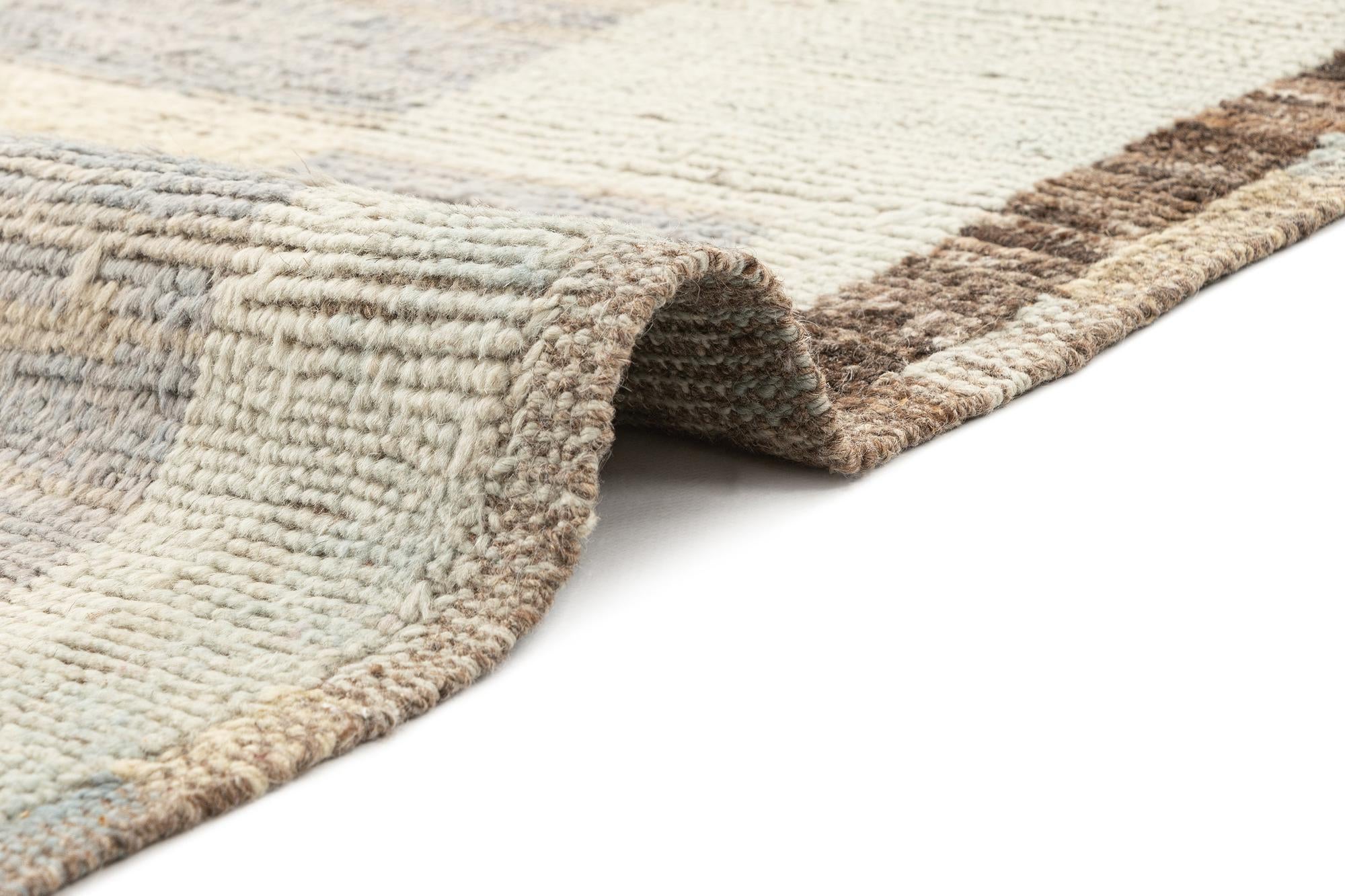 3' 2 x 9' 10 Hand Knotted Beni Marok Rug