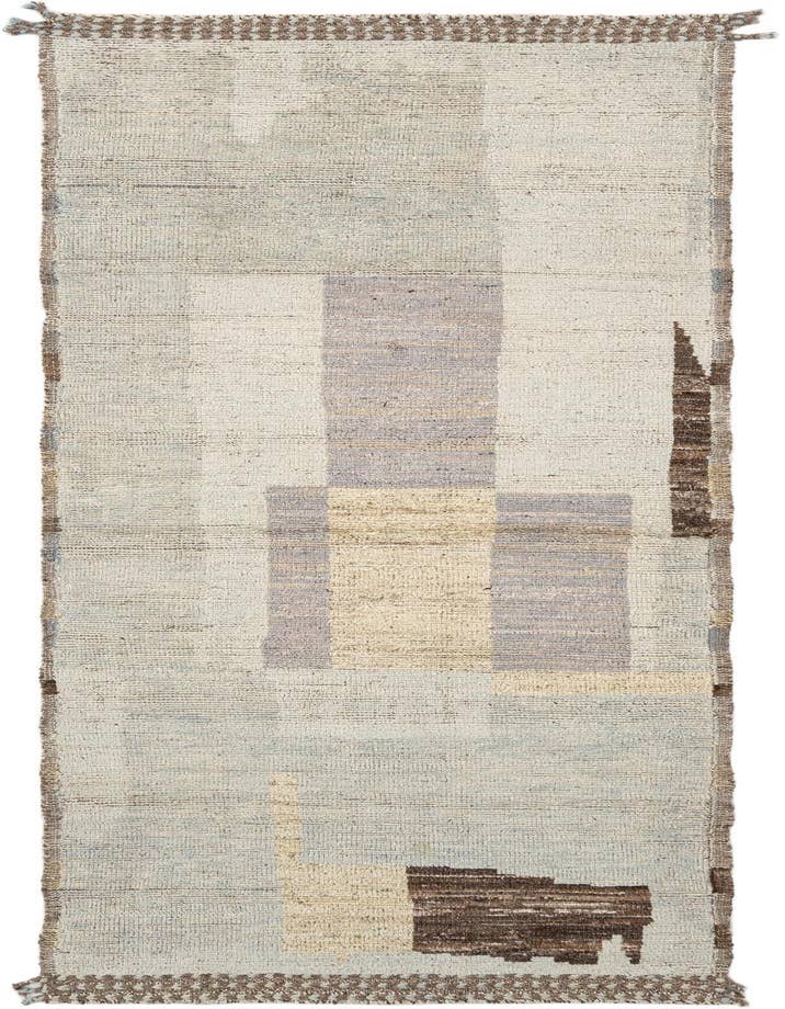 Detail image of 3' 2 x 9' 10 Hand Knotted Beni Marok Rug