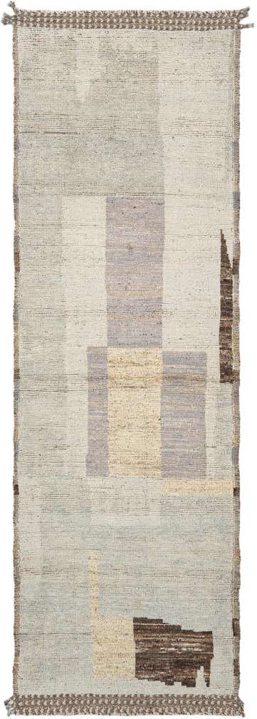 3' 2 x 9' 10 Hand Knotted Beni Marok Rug