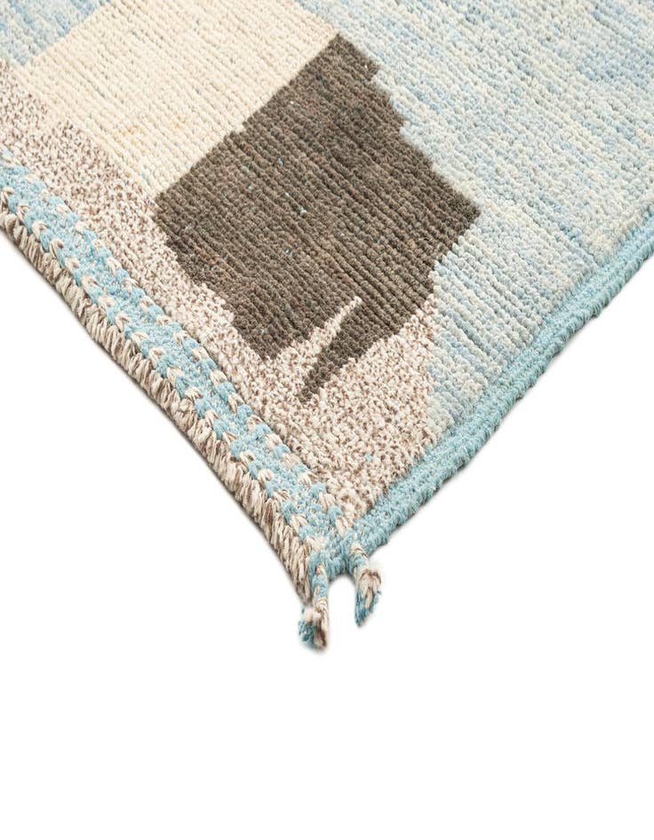 Detail image of 3' 3 x 10' 3  Hand Knotted Beni Marok Rug