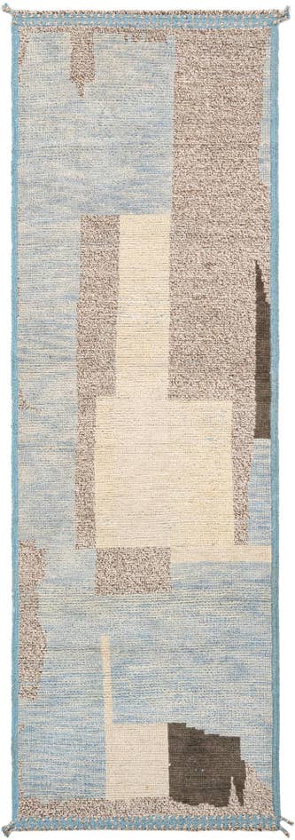Detail image of 3' 3 x 10' 3 Hand Knotted Beni Marok Rug