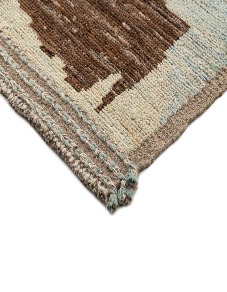 Detail image of 3' 3 x 12' 6  Hand Knotted Beni Marok Rug