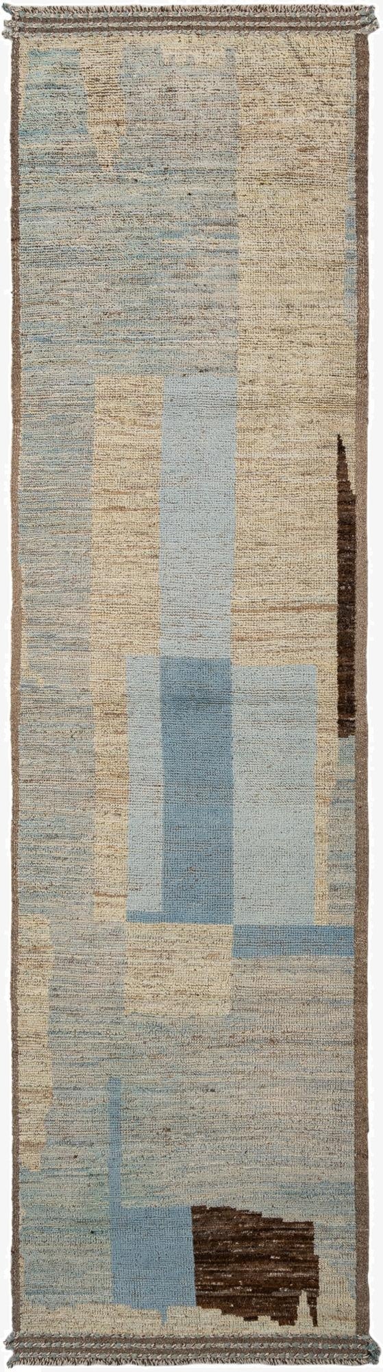 3' 3 x 12' 6 Hand Knotted Beni Marok Rug
