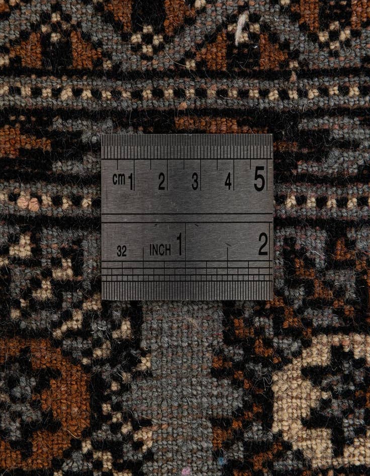 Detail image of 3' 1 x 4' 11  Hand Knotted Bokhara Wool Rug