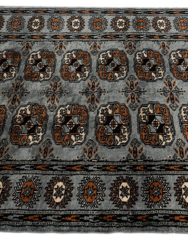 Detail image of 3' 1 x 4' 11  Hand Knotted Bokhara Wool Rug