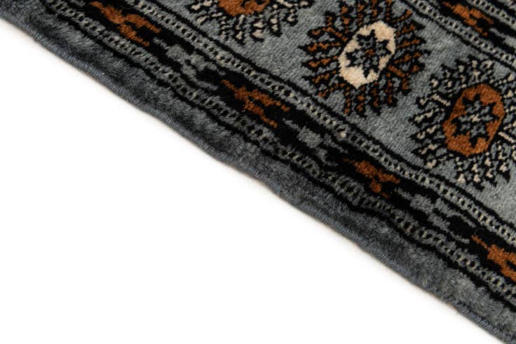 Detail image of 3' 1 x 4' 11 Hand Knotted Bokhara Wool Rug