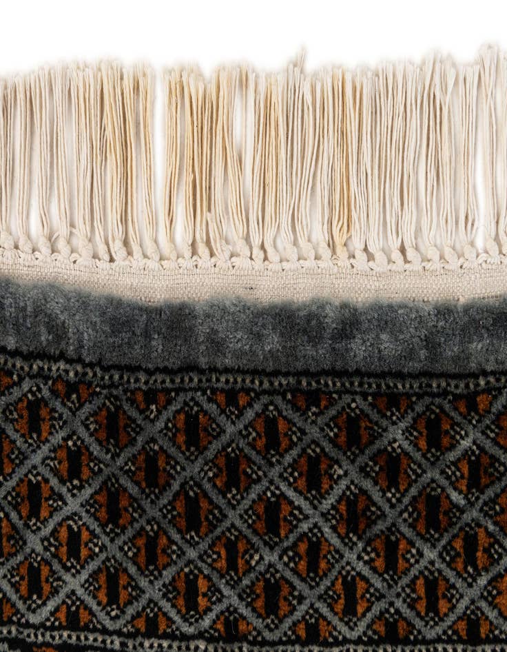 Detail image of 3' 1 x 4' 11  Hand Knotted Bokhara Wool Rug