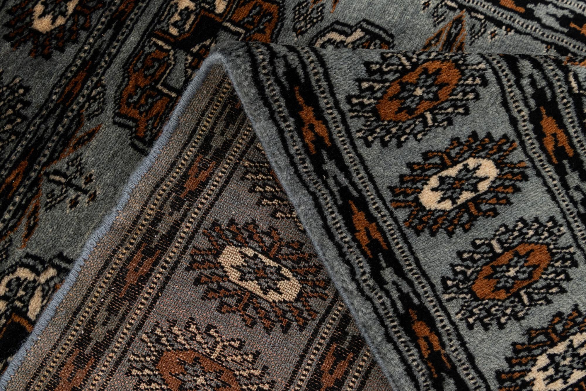 3' 1 x 4' 11 Hand Knotted Bokhara Wool Rug