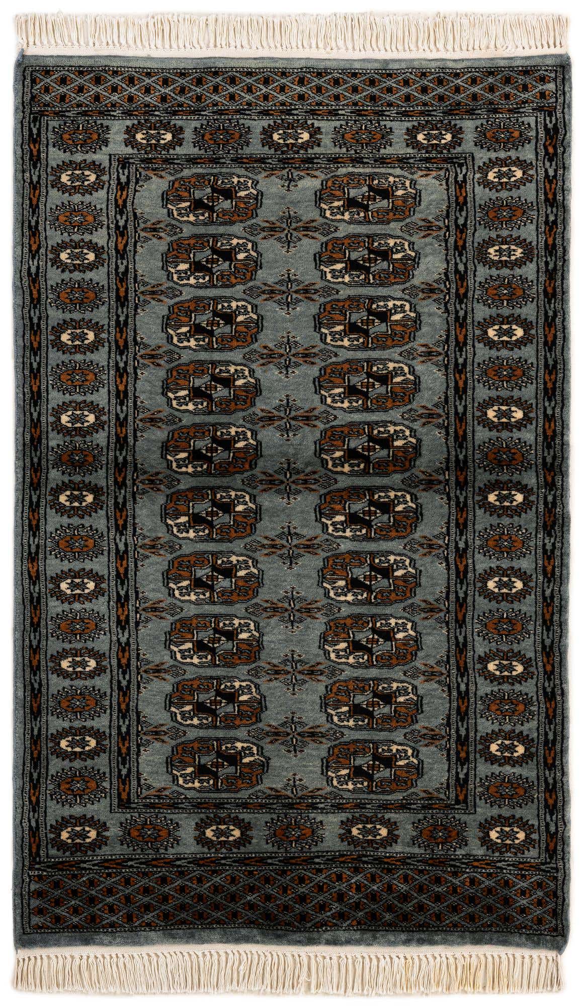 3' 1 x 4' 11 Hand Knotted Bokhara Wool Rug