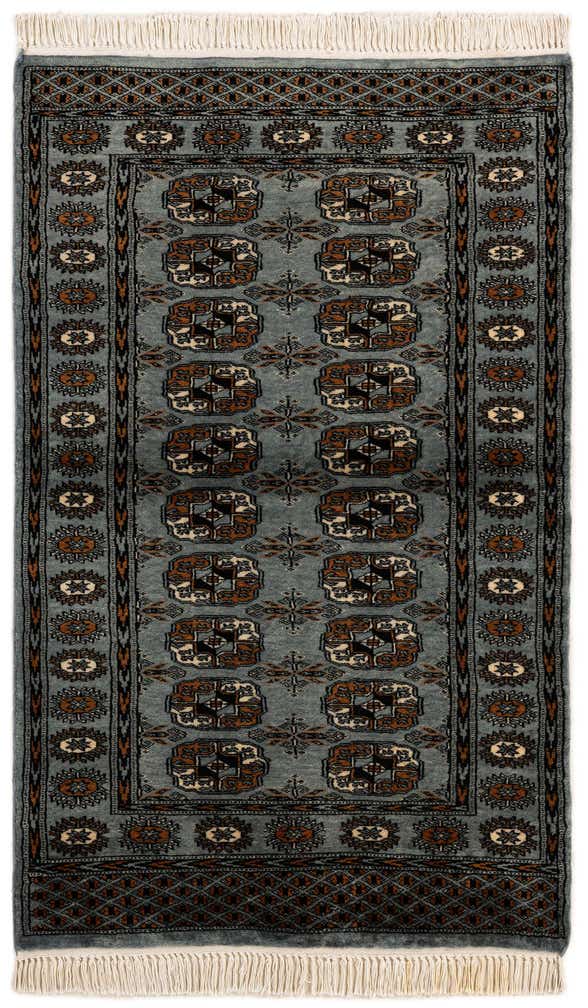 3' 1 x 4' 11 Hand Knotted Bokhara Wool Rug