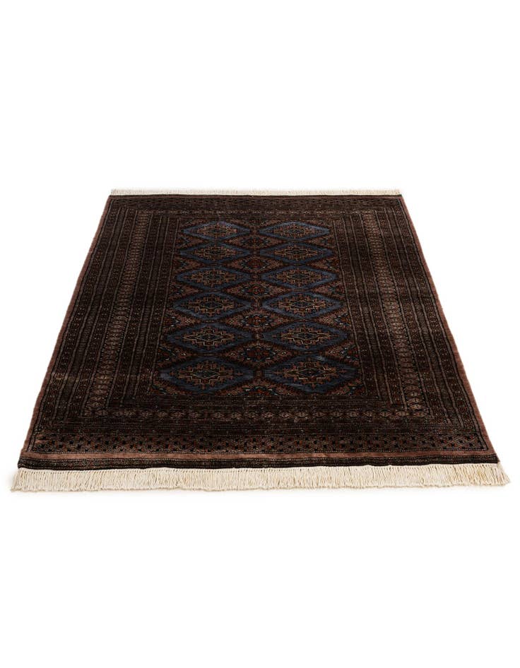 Detail image of 4' 4 x 5' 10  Hand Knotted Bokhara Oriental Wool Rug