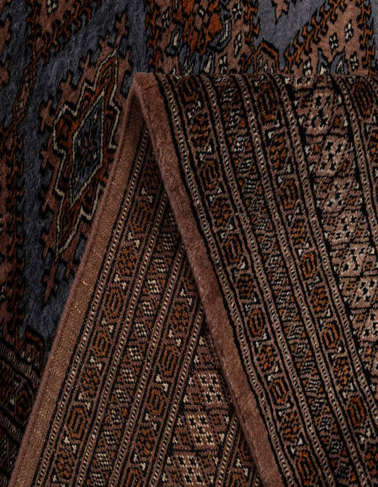 Detail image of 4' 4 x 5' 10  Hand Knotted Bokhara Oriental Wool Rug