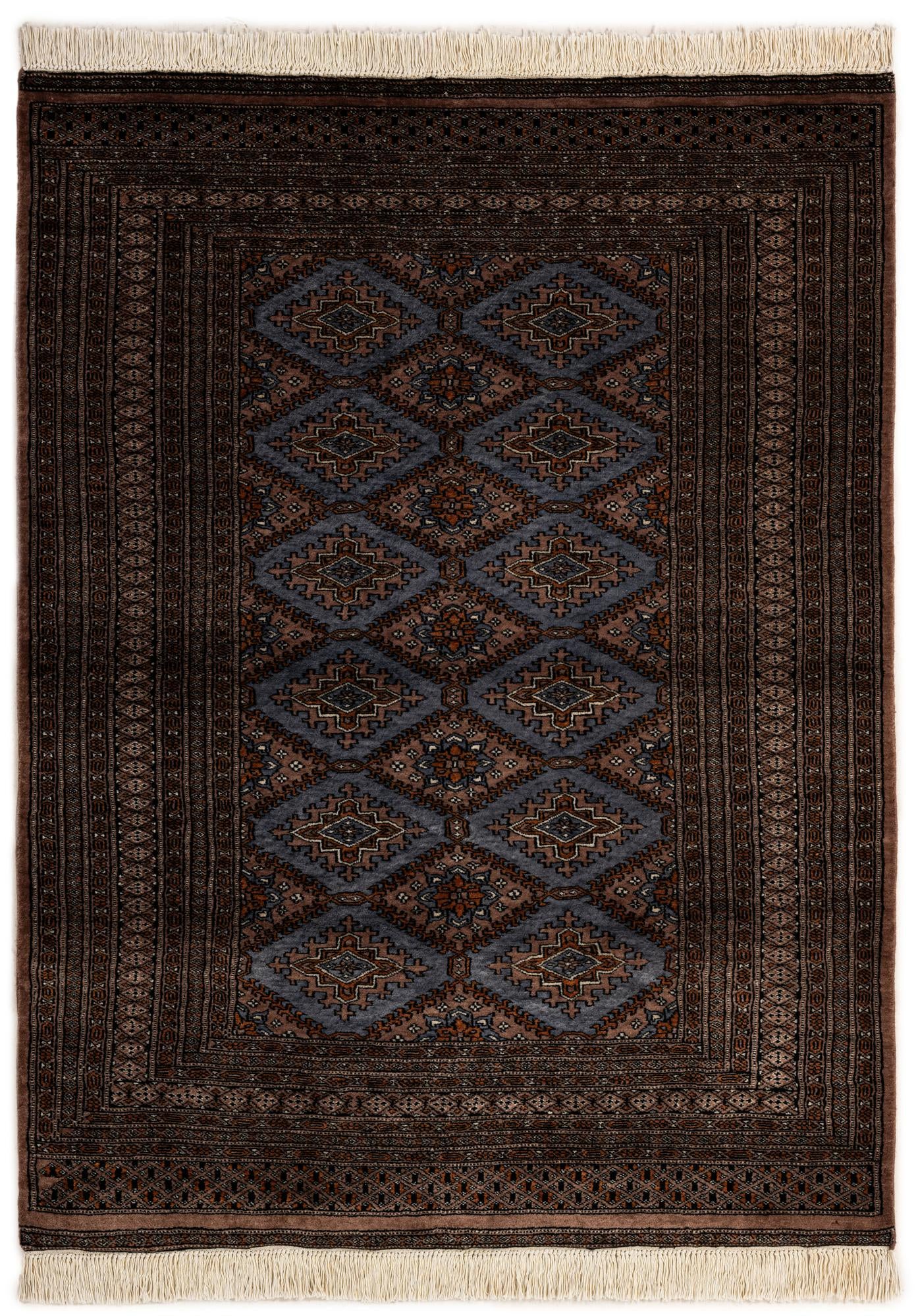 130cm x 180cm anudado a mano Bokhara Alfombra Oriental Lana