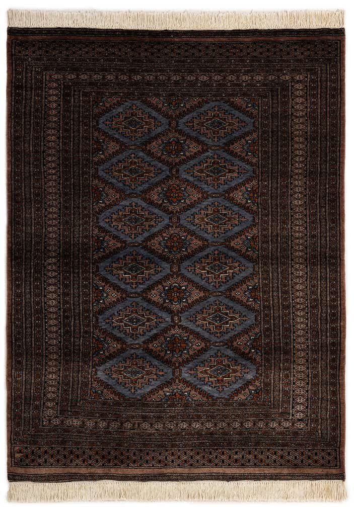 130cm x 180cm anudado a mano Bokhara Alfombra Oriental Lana