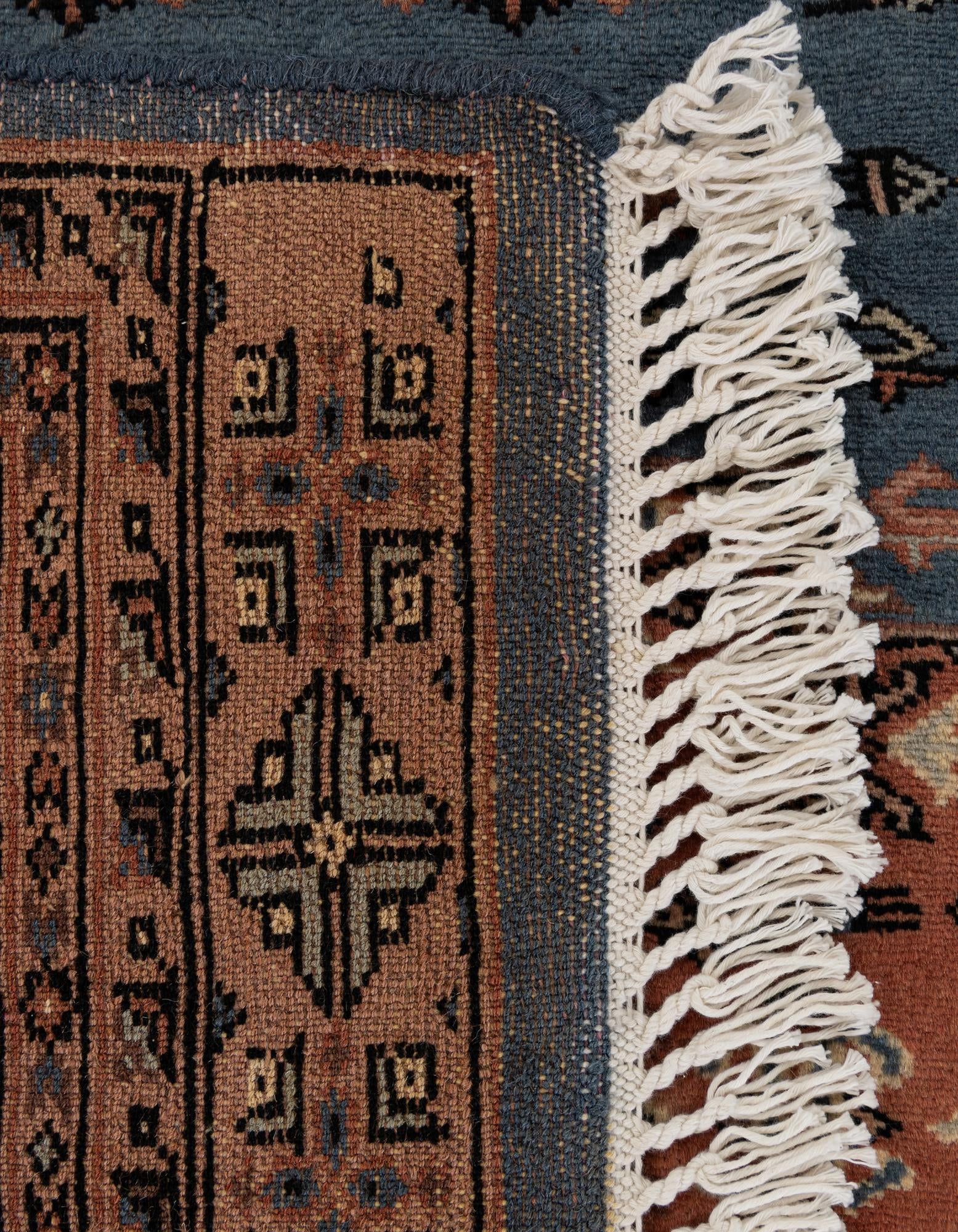 4' 3 x 6' 5 Hand Knotted Bokhara Wool Rug