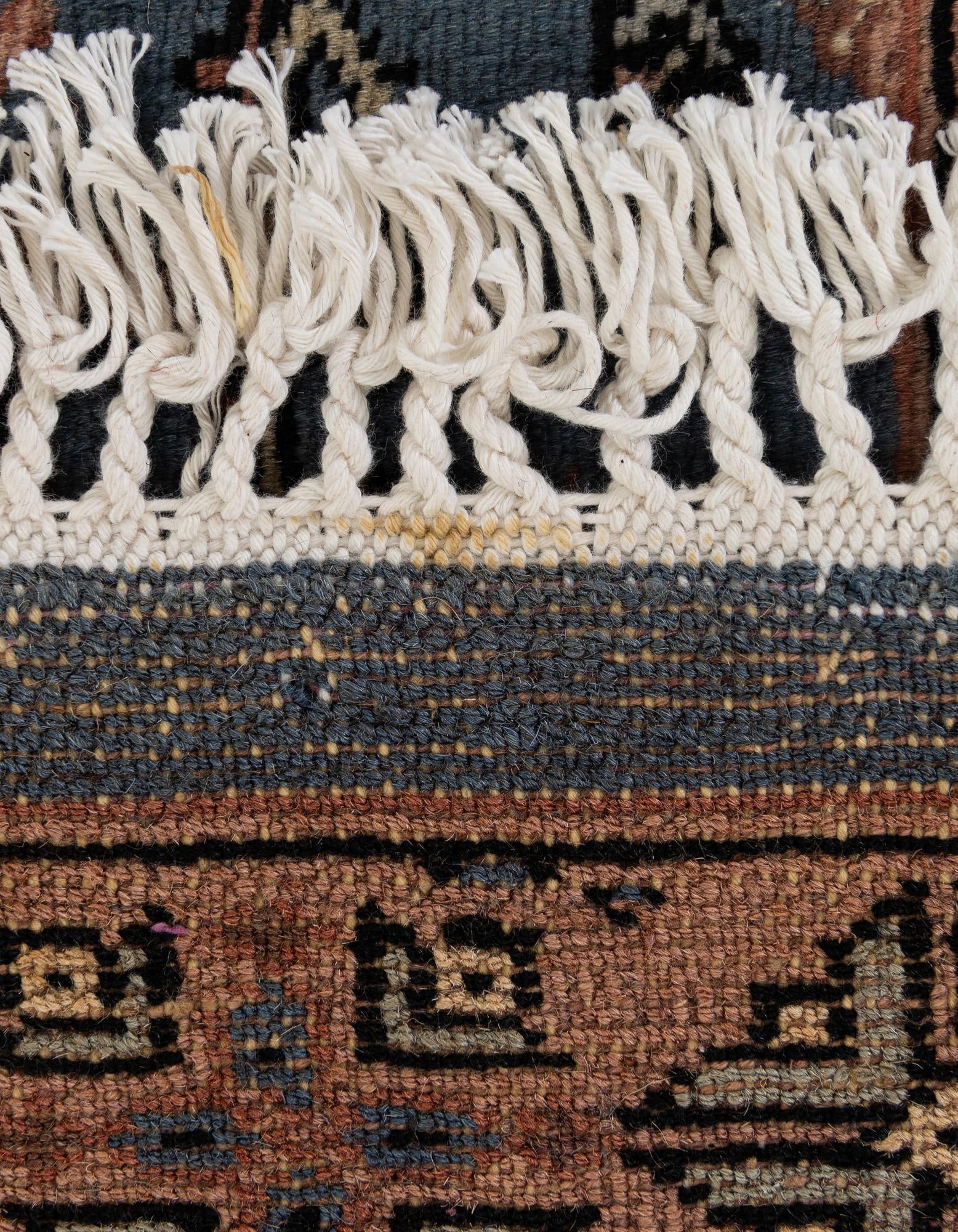 4' 3 x 6' 5 Hand Knotted Bokhara Wool Rug