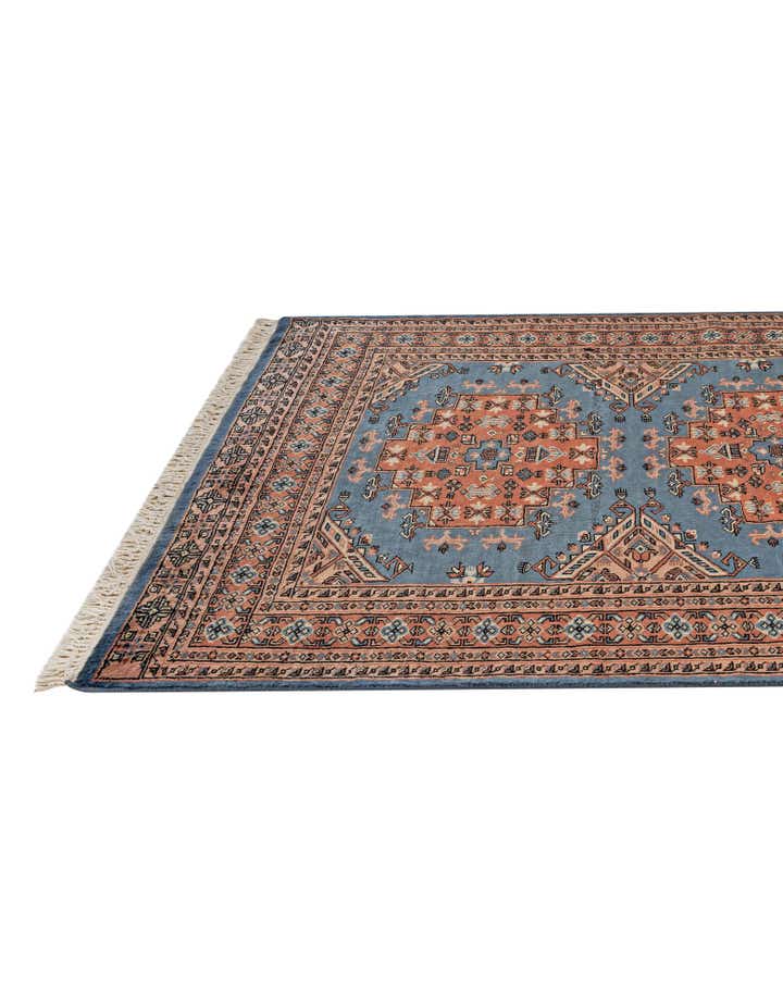 4' 3 x 6' 5 Hand Knotted Bokhara Wool Rug