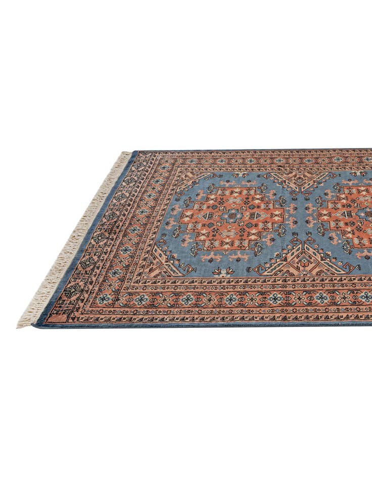 Detail image of 4' 3 x 6' 5 Hand Knotted Bokhara Wool Rug