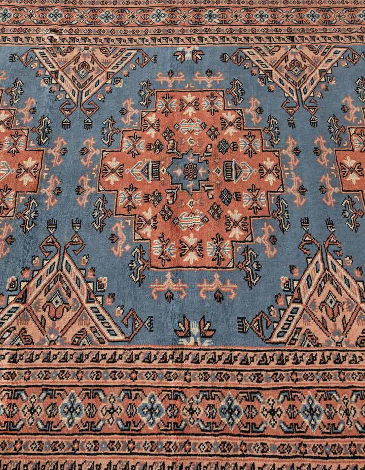 4' 3 x 6' 5 Hand Knotted Bokhara Wool Rug