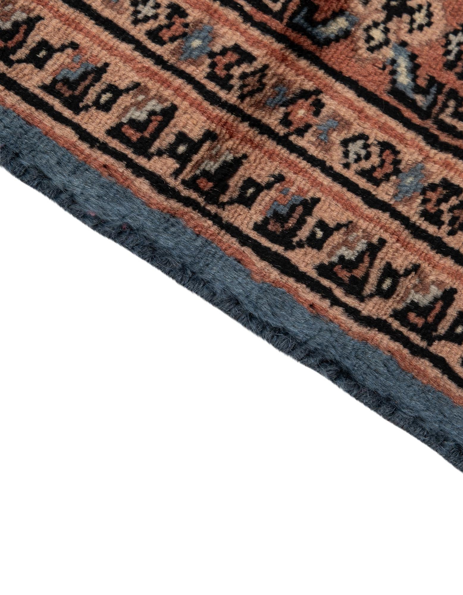 4' 3 x 6' 5 Hand Knotted Bokhara Wool Rug
