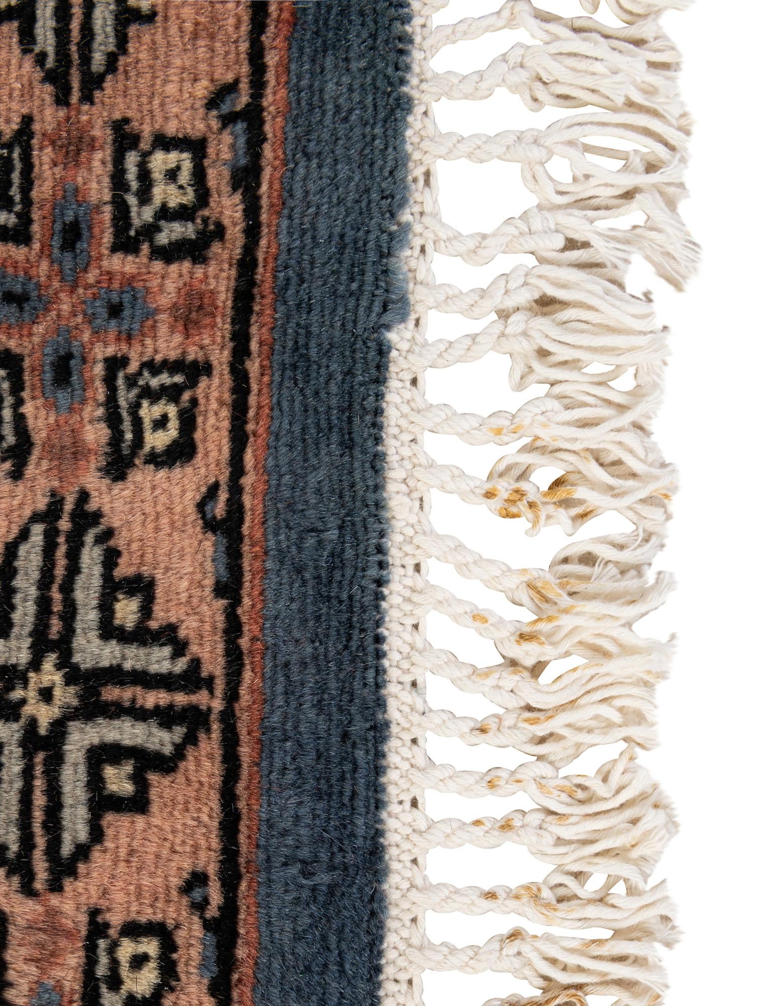 4' 3 x 6' 5 Hand Knotted Bokhara Wool Rug