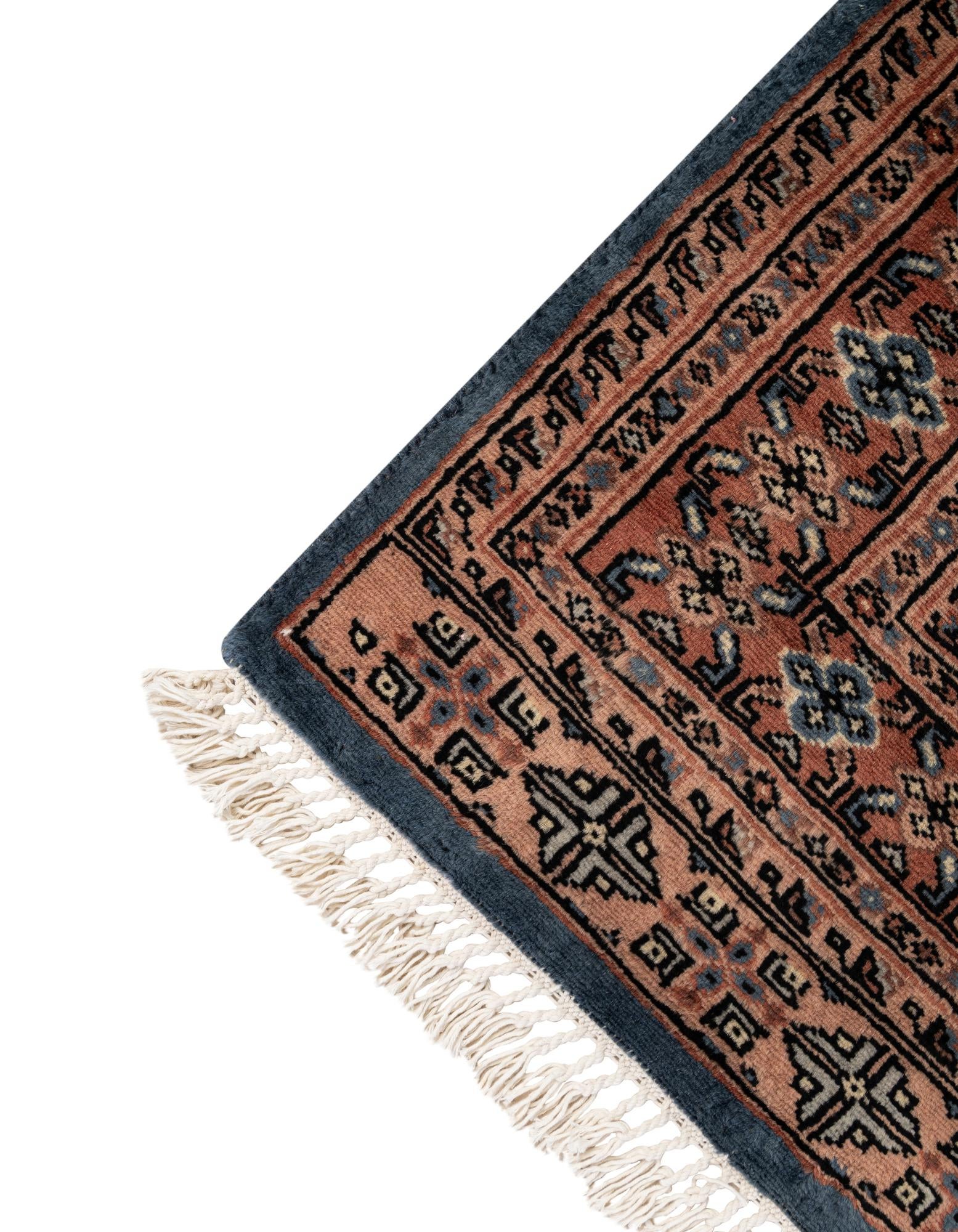 4' 3 x 6' 5 Hand Knotted Bokhara Wool Rug