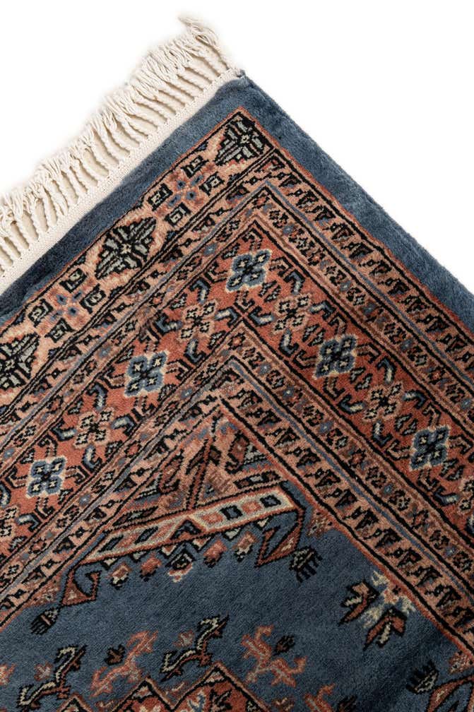 4' 4 x 5' 11 Hand Knotted Bokhara Wool Rug