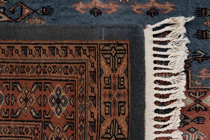 4' 4 x 5' 11 Hand Knotted Bokhara Wool Rug