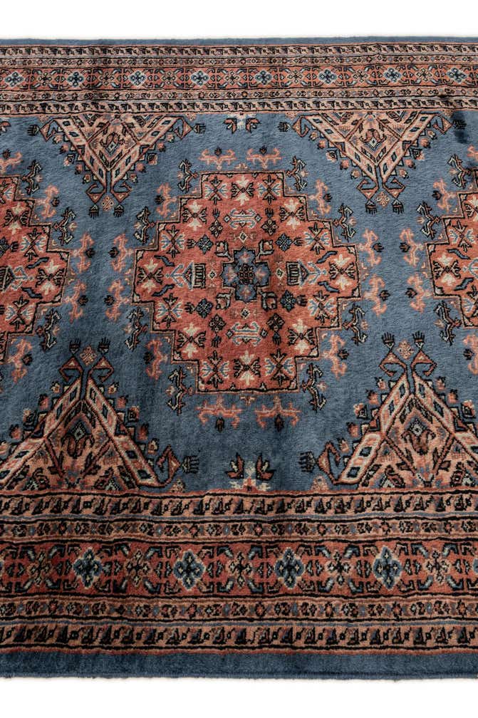 4' 4 x 5' 11 Hand Knotted Bokhara Wool Rug