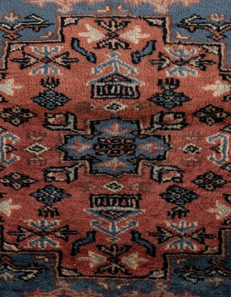 Detail image of 4' 4 x 5' 11  Hand Knotted Bokhara Wool Rug