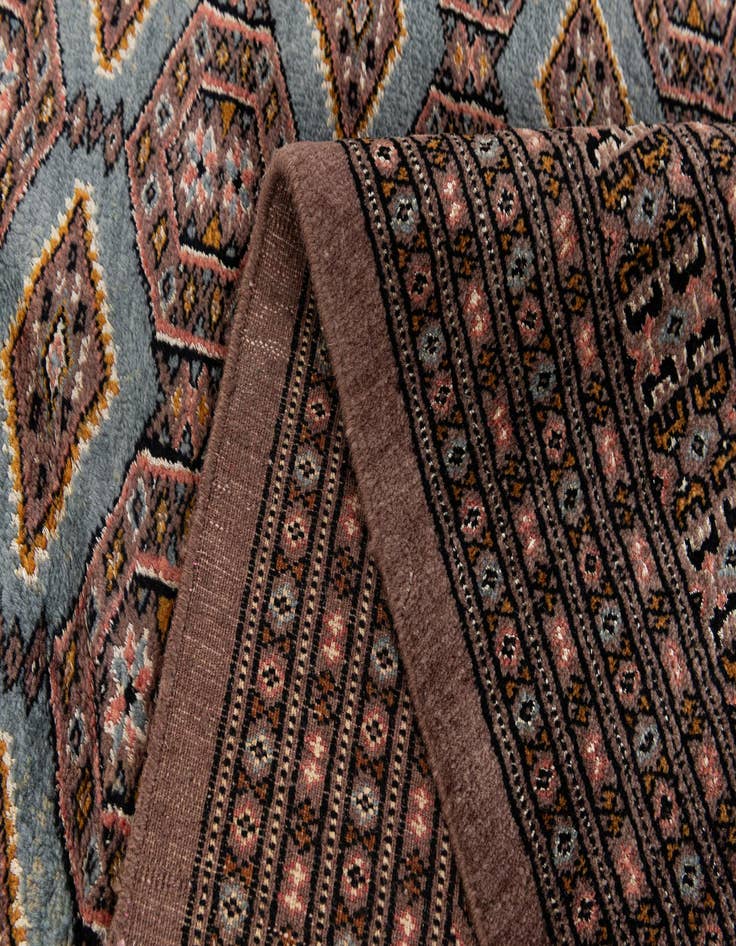 Detail image of 7' 3 x 10' 3  Hand Knotted Bokhara Oriental Wool Rug